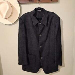 Verri Made In Italy Black Jacket Size 54